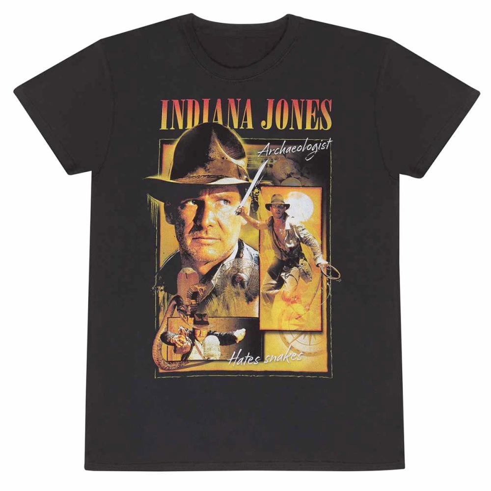 Indiana Jones - Homage Herren T-Shirt - Schwarz